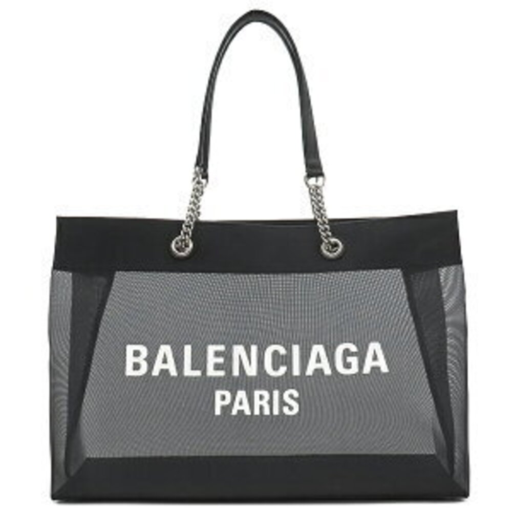 Balenciaga Duty Tote Bag Black Mesh